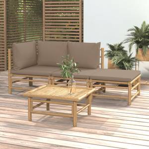 Salon de jardin 3028491-1 (lot de 4) Marron - Taupe