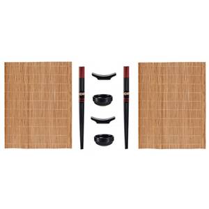 Sushi Set 2206726 Schwarz - Keramik - 21 x 3 x 27 cm