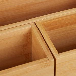 Schreibtisch Organizer Set Braun - Bambus - 28 x 11 x 18 cm