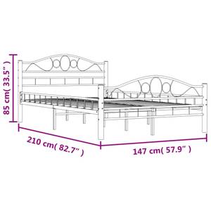 Bettgestell 3001488 Weiß - Breite: 147 cm