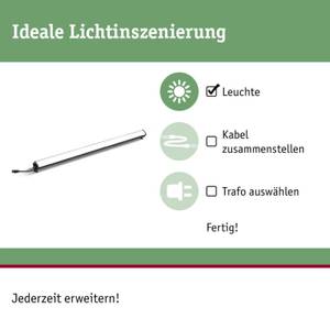 Fassadenstrahler Plug & Shine Grau - Metall - 86 x 6 x 6 cm