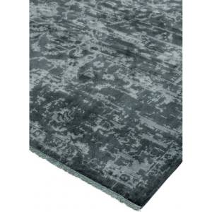 Tapis moderne tissé plat RAYA Anthracite - 120 x 170 cm