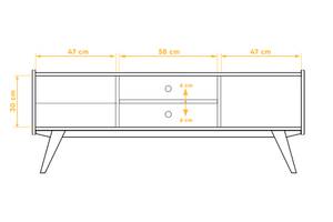 TV-Schrank niedrig TV MORTIZ Kernbuche