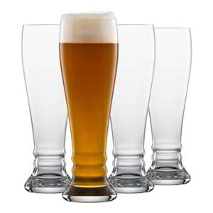 Weißbiergläser Bavaria BeerBasic 4er Set Glas - 9 x 26 x 9 cm