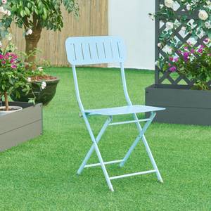 Lot de 2 chaises pliantes Sande Bleu ciel