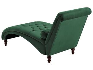 Chaise longue MURET Vert foncé - Vert - Chêne foncé