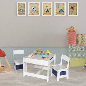 Kindertisch-Set  Sophie Weiß - Holzwerkstoff - 60 x 48 x 60 cm