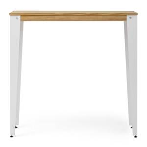 Table Mange debout Lunds 39x70 BL-NA Blanc