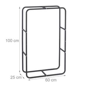Porte-bûches de bois de cheminée 60 x 100 cm