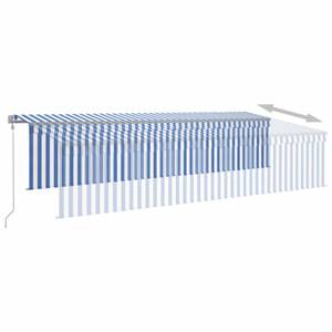 Auvent rétractable 3014355-2 Bleu - Largeur : 600 cm