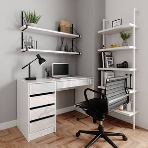 Schreibtisch Sherry Weiß Weiß - Holzwerkstoff - 120 x 55 x 55 cm