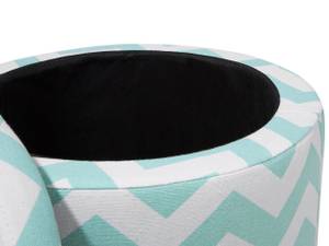 Pouf TUNICA Grün - Mint - Weiß