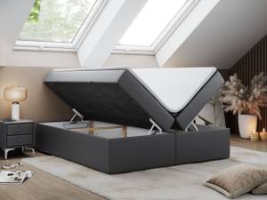 Boxspringbett BESS Breite: 160 cm - H4 - Kunstleder