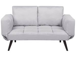 2-Sitzer Sofa BREKKE Schwarz - Grau - Hellgrau