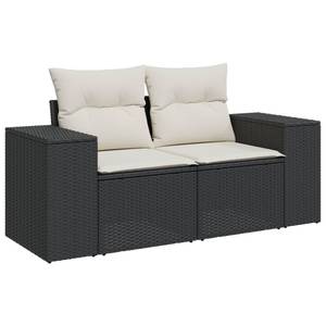 Gartensitzgruppe K601(8-tlg) Schwarz - Massivholz - 69 x 62 x 62 cm