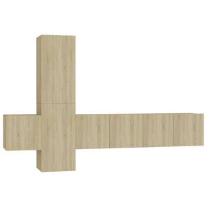 TV-Schrank 5er Set D428 Braun - Holzwerkstoff - 30 x 30 x 60 cm