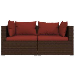 Salon de jardin (lot de 2) 3013629-10 Marron - Rouge - Brun rouge