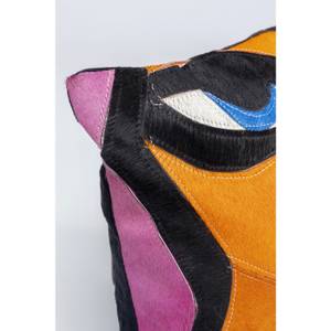 Coussin visage femme abstrait Bos Taurus / Polyester - Multicolore