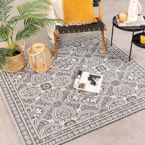 In- & Outdoor Teppich Q Summer Oriental Grau - 150 x 150 cm