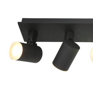Plafonnier Points noirs Aluminium - Nb d'ampoules : 4