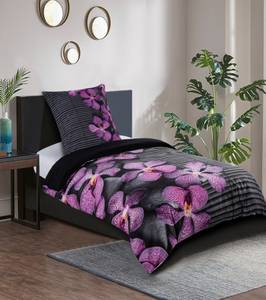 Bettwäsche Vanda 135 x 200 cm Violett - Textil - 135 x 200 x 200 cm