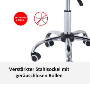 Rollhocker höhenverstellbar 02-0696 Schwarz - Metall - 54 x 78 x 50 cm