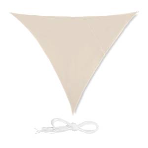 Voile d'ombrage triangle beige 300 x 250 cm