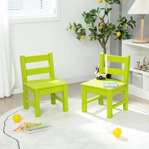 2 Stühlen mit Rückenlehnen Grün