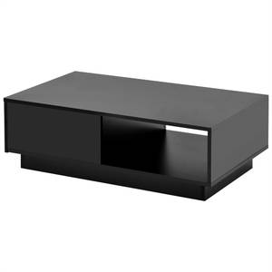 Couchtisch Regular Ⅱ Schwarz - Holzwerkstoff - Holz teilmassiv - 55 x 32 x 95 cm