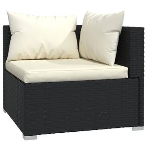 Garten-Lounge-Set (9-teilig) 3013635-16 Schwarz - Creme - Weiß