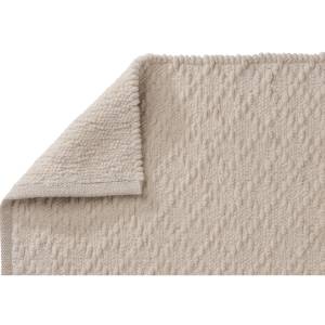 Tapis de bain 50x80cm Beige - Textile - 50 x 2 x 80 cm