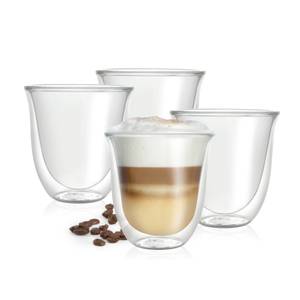 Napoli 4x250ml Kaffeegläser doppelwandig 24 x 29 x 13 cm