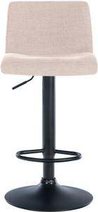 Tabouret de bar Branford Lot de 2 Crème - Textile