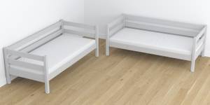 Etagenbett N01 mit Schublade Grau - 80 x 180 cm