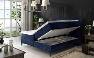 Boxspringbett CRAFT Nachtblau - Breite: 183 cm