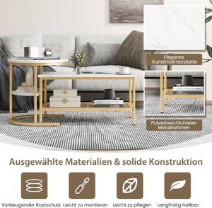 Couchtisch VH33454 (2er Set) Gold