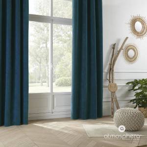 Fenstervorhang, Vorhang, gelb Blau - Textil - 1 x 260 x 140 cm