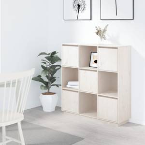 Highboard DE9442 Weiß - Massivholz - 35 x 117 x 111 cm