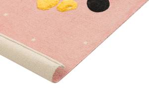 Tapis enfant TAPAK Beige - Gris - Rose foncé - Blanc - Jaune - Fibres naturelles - 80 x 1 x 150 cm