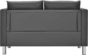 2 Sitzer Sofa Grau - Holzwerkstoff - 60 x 63 x 120 cm