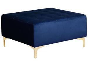 Ottomane ABERDEEN Blau - Gold - Marineblau