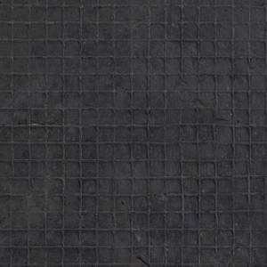 Gestreifte Fußmatte Gummi & Kokos Beige - Schwarz - Naturfaser - Kunststoff - 75 x 3 x 45 cm