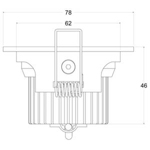 Einbaustrahler A-301597 Reinweiß - Weiß