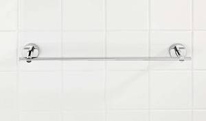 Handtuchhalter mit Vakuum-Loc Silber - Metall - 3 x 58 x 3 cm