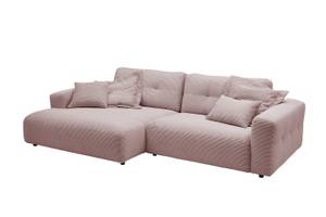 Ecksofa MIKA Pink - Ecke davorstehend links - Longchair davorstehend links