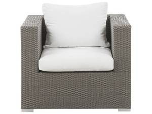 Lounge Set MAESTRO 8-tlg Grau - Weiß - Polyrattan - 282 x 70 x 90 cm