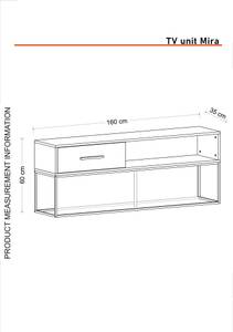 TV Lowboard Mira Anthrazit Anthrazit