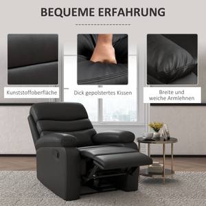 Relaxsessel 833-522V03BK Braun - Kunstleder - 90 x 105 x 78 cm