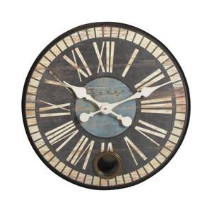 Retro-Wanduhr mit verstecktem Pendel Metall - 50 x 50 x 50 cm