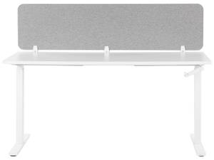 Schreibtischtrennwand WALLY Grau - Hellgrau - Breite: 180 cm